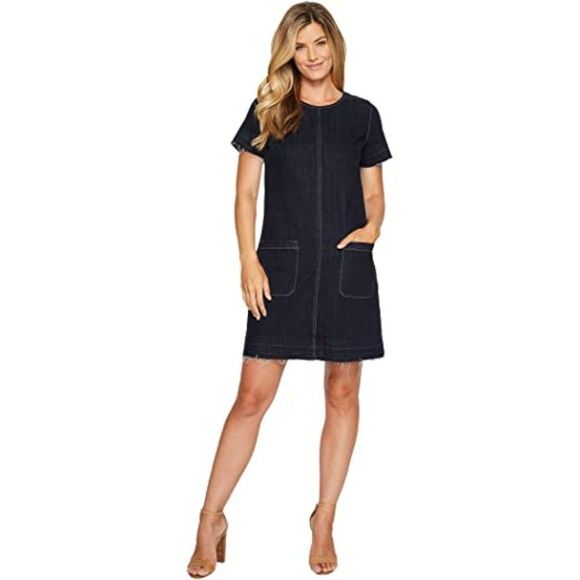 VINCE CAMUTO Denim Shift Dress - Picture 1 of 7
